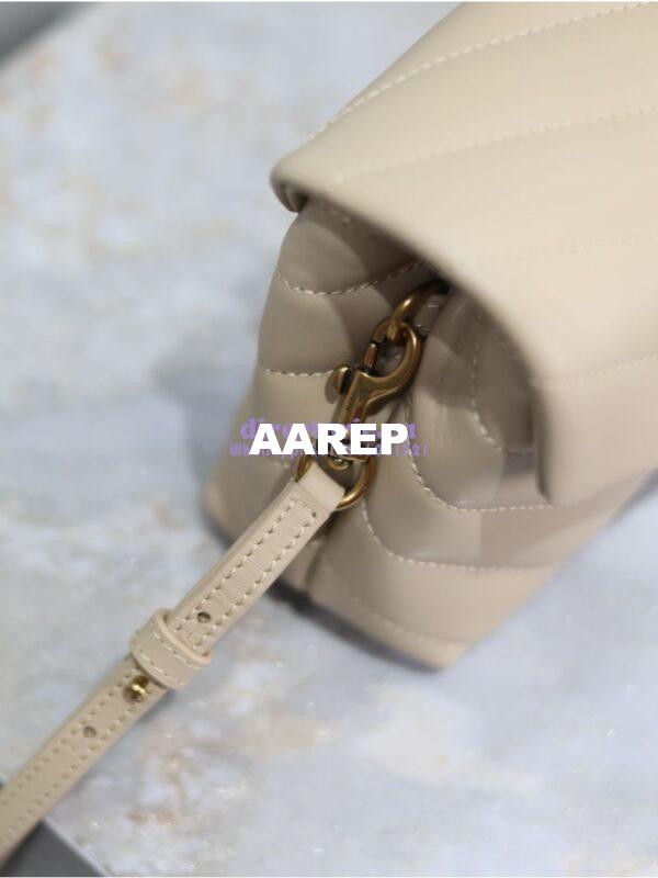Replica Yves Saint Laurent YSL Loulou Toy Bag In Matelassé "Y" Leather 467072 Beige 10