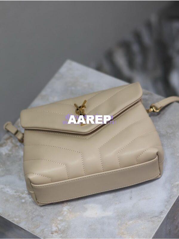 Replica Yves Saint Laurent YSL Loulou Toy Bag In Matelassé "Y" Leather 467072 Beige 15