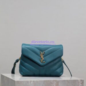 Replica Yves Saint Laurent YSL Loulou Toy Bag In Matelassé "Y" Leather 467072 Malachite