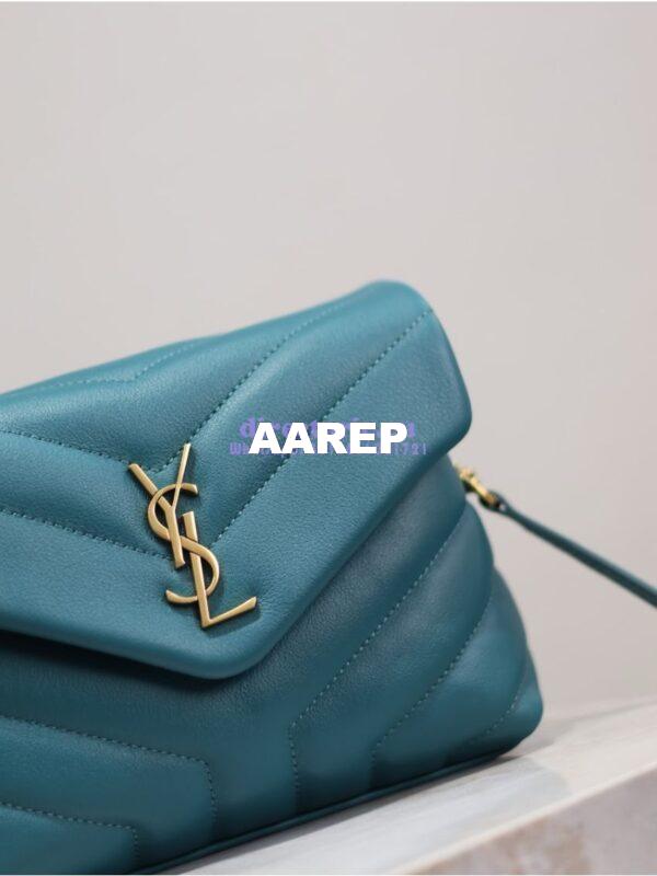 Replica Yves Saint Laurent YSL Loulou Toy Bag In Matelassé "Y" Leather 467072 Malachite 6