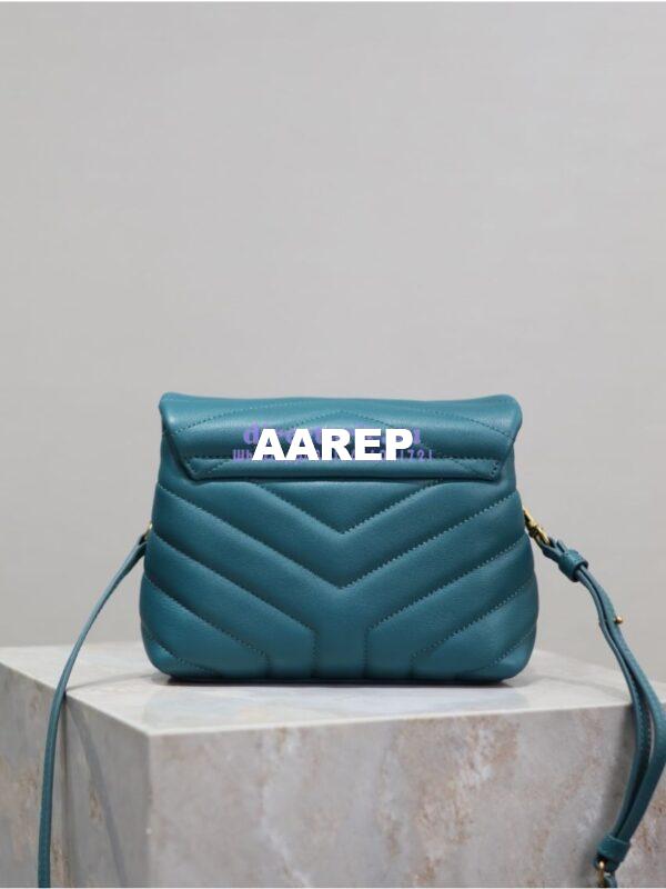 Replica Yves Saint Laurent YSL Loulou Toy Bag In Matelassé "Y" Leather 467072 Malachite 11