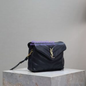 Replica Yves Saint Laurent YSL Loulou Toy Bag In Matelassé "Y" Leather 467072 Blue 2