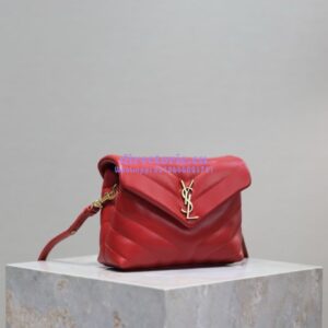 Replica Yves Saint Laurent YSL Loulou Toy Bag In Matelassé "Y" Leather 467072 Red 2