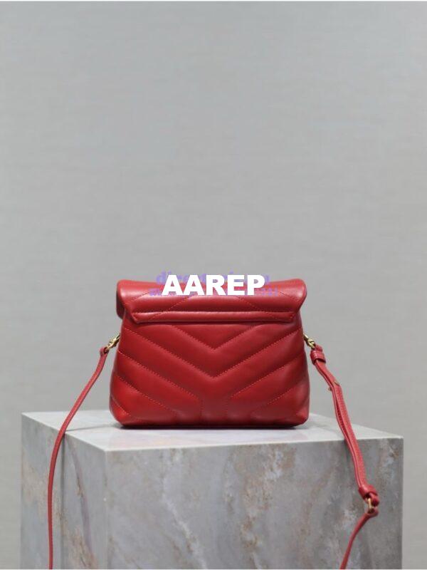 Replica Yves Saint Laurent YSL Loulou Toy Bag In Matelassé "Y" Leather 467072 Red 13