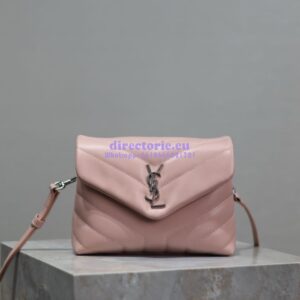 Replica Yves Saint Laurent YSL Loulou Toy Bag In Matelassé "Y" Leather 467072 Light Pink