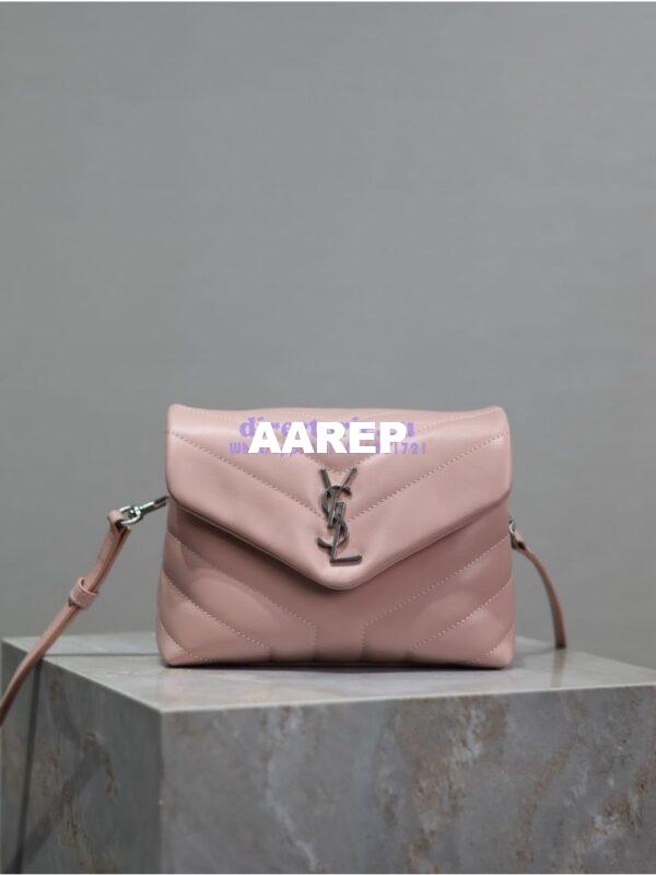 Replica Yves Saint Laurent YSL Loulou Toy Bag In Matelassé "Y" Leather 467072 Light Pink