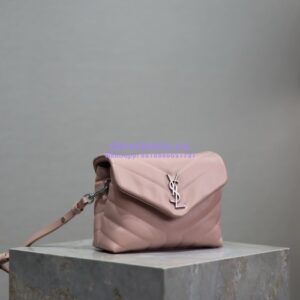Replica Yves Saint Laurent YSL Loulou Toy Bag In Matelassé "Y" Leather 467072 Light Pink 2