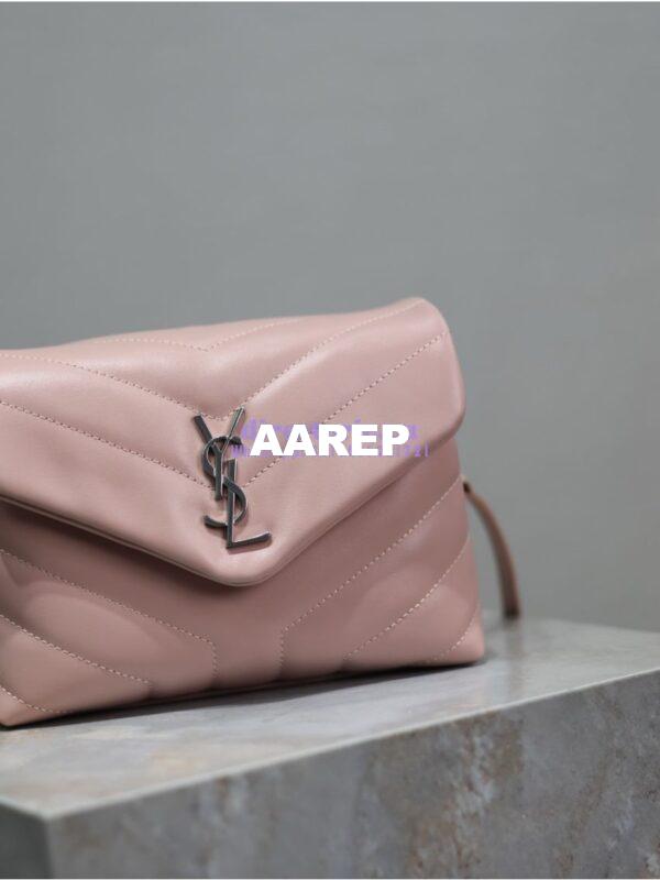 Replica Yves Saint Laurent YSL Loulou Toy Bag In Matelassé "Y" Leather 467072 Light Pink 7