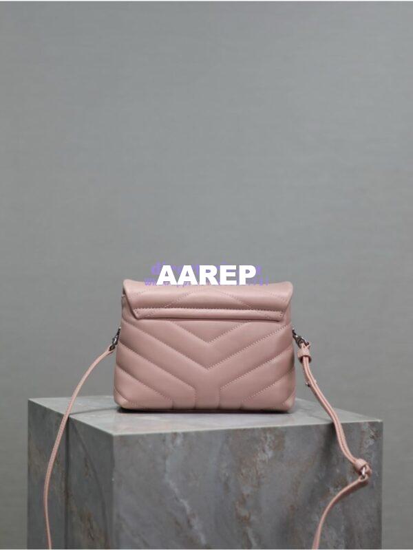 Replica Yves Saint Laurent YSL Loulou Toy Bag In Matelassé "Y" Leather 467072 Light Pink 8