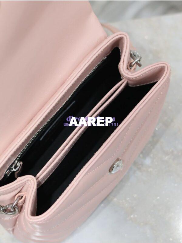 Replica Yves Saint Laurent YSL Loulou Toy Bag In Matelassé "Y" Leather 467072 Light Pink 13