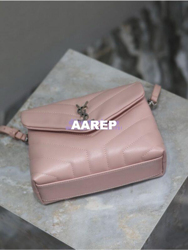 Replica Yves Saint Laurent YSL Loulou Toy Bag In Matelassé "Y" Leather 467072 Light Pink 14
