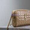 Replica YSL Saint Laurent Cassandre matelassé carré camera bag in lambskin 764809 Black 2