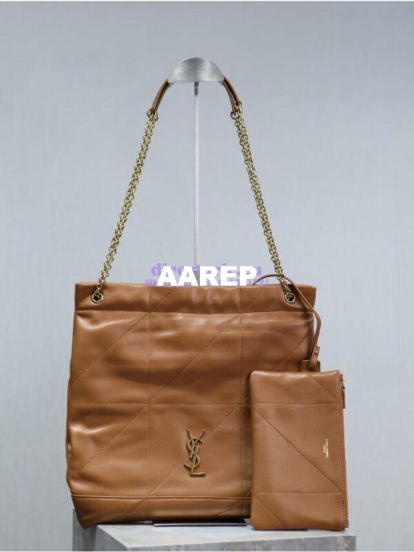 Replica YSL Saint Laurent Jamie 4.3 Pochon In Lambskin 781666 Brown 3