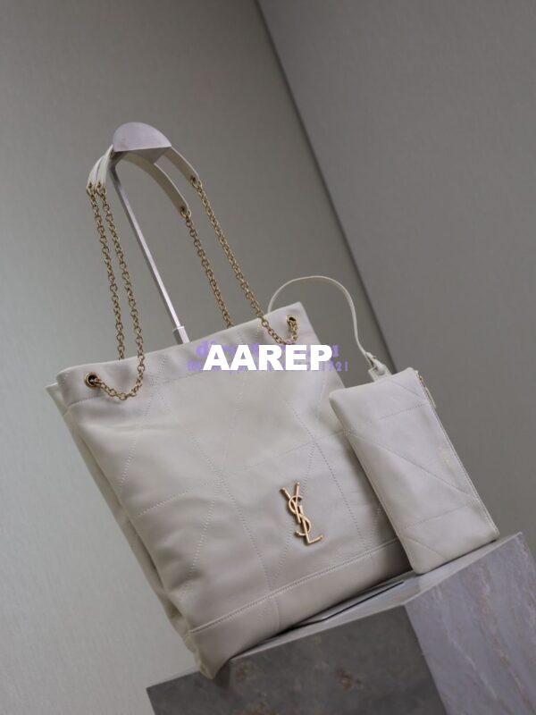 Replica YSL Saint Laurent Jamie 4.3 Pochon In Lambskin 781666 Blanc 4