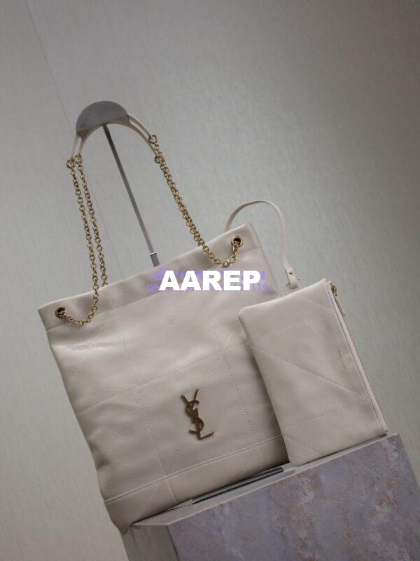 Replica YSL Saint Laurent Jamie 4.3 Pochon In Lambskin 781666 Blanc 5