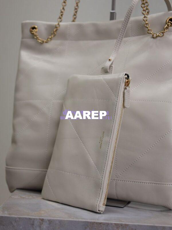 Replica YSL Saint Laurent Jamie 4.3 Pochon In Lambskin 781666 Blanc 10