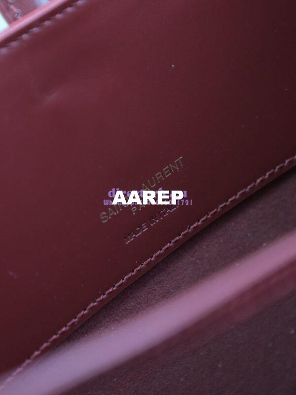 Replica YSL Saint Laurent Le 37 in Shiny Leather 7428282 Rouge Cabernet 12