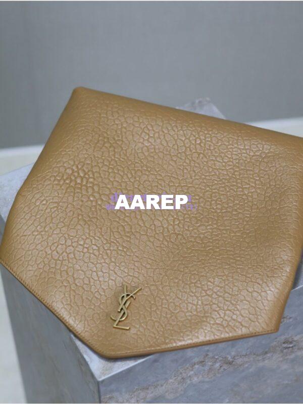 Replica Saint Laurent YSL Cassandre Large Envelope Pouch In Grained Lambskin 769307 Dark Sun 7