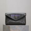 Replica Saint Laurent YSL Cassandre Large Envelope Pouch In Grained Lambskin 769307 Dark Sun