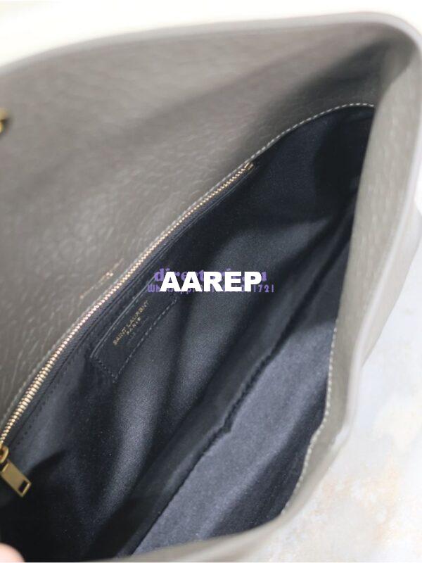 Replica Saint Laurent YSL Cassandre Large Envelope Pouch In Grained Lambskin 769307 Light Musk 9