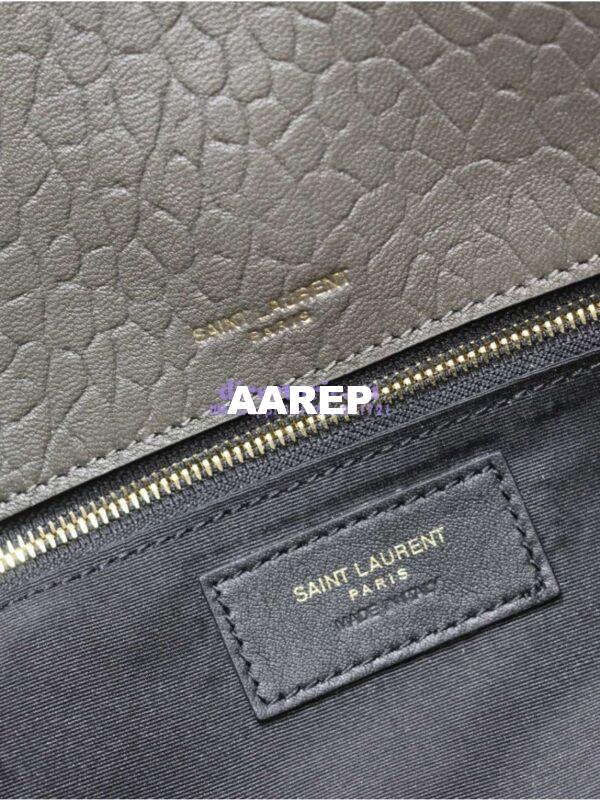 Replica Saint Laurent YSL Cassandre Large Envelope Pouch In Grained Lambskin 769307 Light Musk 12