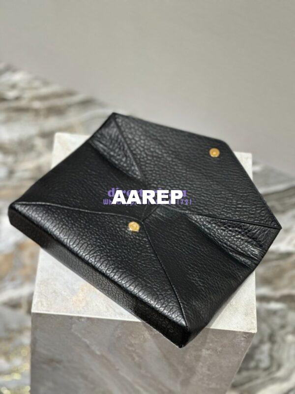 Replica Saint Laurent YSL Cassandre Large Envelope Pouch In Grained Lambskin 769307 Black 10