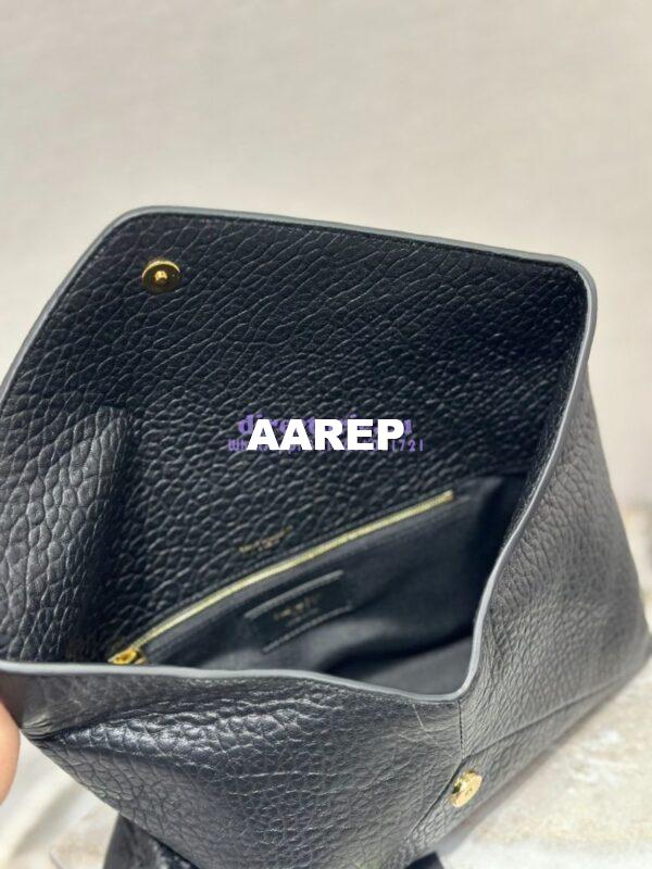 Replica Saint Laurent YSL Cassandre Large Envelope Pouch In Grained Lambskin 769307 Black 11