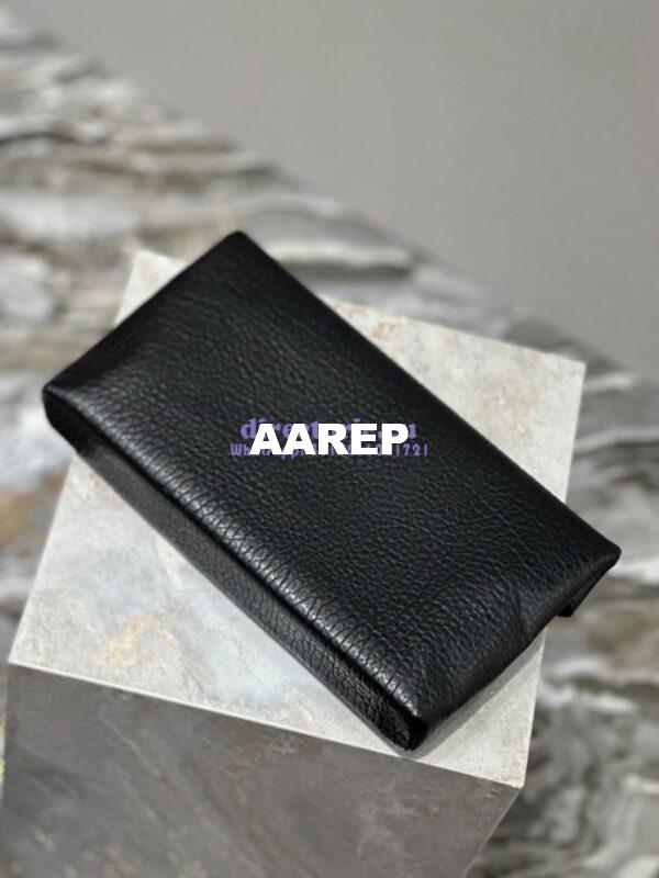 Replica Saint Laurent YSL Cassandre Large Envelope Pouch In Grained Lambskin 769307 Black 13