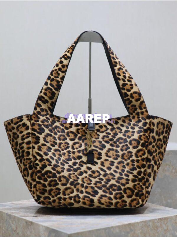Replica YSL Saint Laurent Le 5 À 7 Bea In Pony Hair Leather Nappa Leather 763435A Leopard 3
