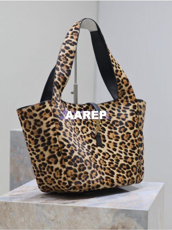 Replica YSL Saint Laurent Le 5 À 7 Bea In Pony Hair Leather Nappa Leather 763435A Leopard 4