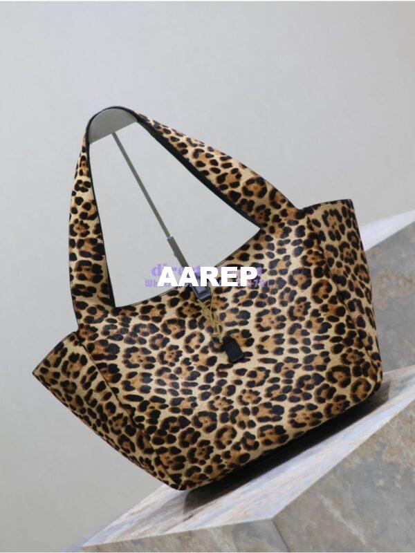 Replica YSL Saint Laurent Le 5 À 7 Bea In Pony Hair Leather Nappa Leather 763435A Leopard 5