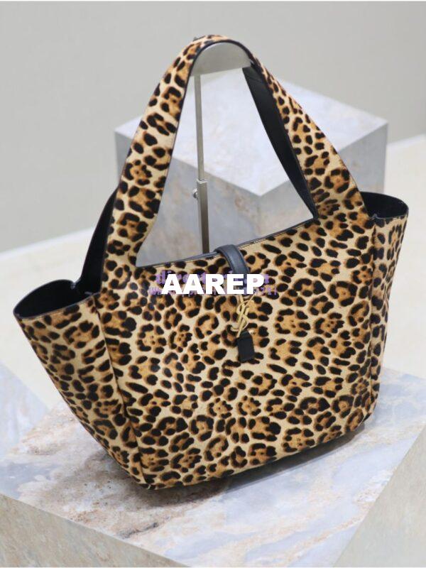 Replica YSL Saint Laurent Le 5 À 7 Bea In Pony Hair Leather Nappa Leather 763435A Leopard 7
