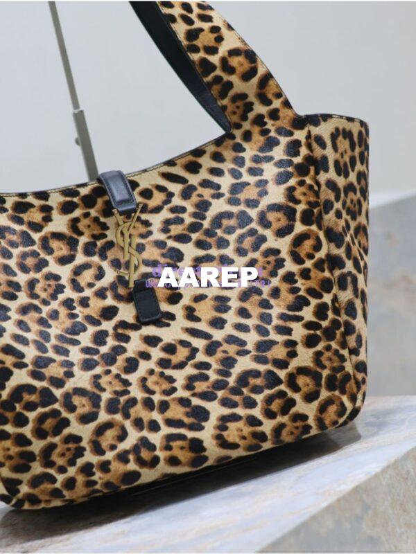 Replica YSL Saint Laurent Le 5 À 7 Bea In Pony Hair Leather Nappa Leather 763435A Leopard 10