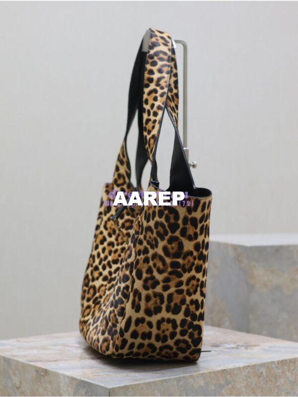 Replica YSL Saint Laurent Le 5 À 7 Bea In Pony Hair Leather Nappa Leather 763435A Leopard 11