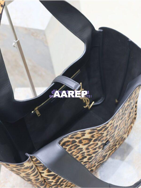 Replica YSL Saint Laurent Le 5 À 7 Bea In Pony Hair Leather Nappa Leather 763435A Leopard 12