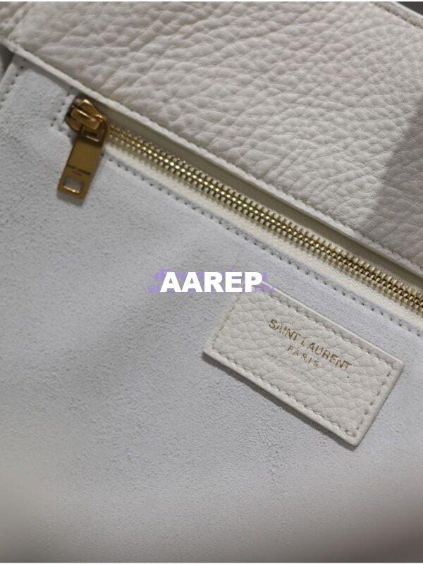 Replica YSL Saint Laurent Le 5 À 7 Bea In Grained Deerskin Leather 763435A Blanc 10