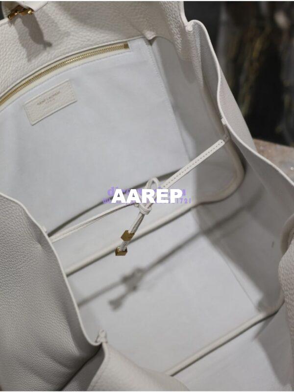 Replica YSL Saint Laurent Le 5 À 7 Bea In Grained Deerskin Leather 763435A Blanc 11