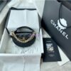 Replica Chanel 24P Grained Calfskin Pouch with Chain AP3943 White