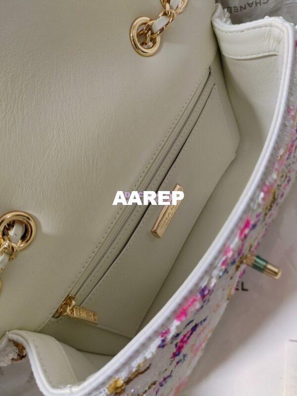 Replica Chanel Small Flap Bag AS4561 Sequins & White, Yellow, Pink & Blue Limited Edition 14