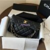 Replica Chanel 24S Evening Bag Strass Black & Silver AS4297 Limited Edition