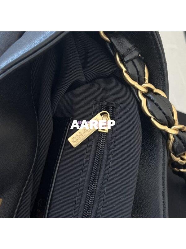 Replica Chanel 24P New Hobo Bag in Lambskin AS4754 Black 8