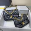 Replica Chanel 24C Silver Quilted Sheepskin Star Waist Bag 2 in 1 Limited Edition CD0144
