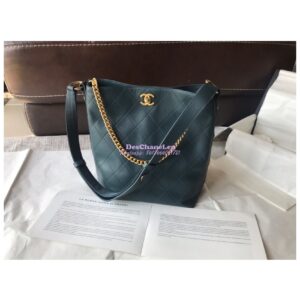 Replica Chanel Calfskin Hobo Bag A57576 Blue