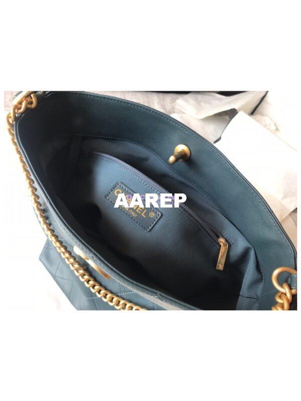 Replica Chanel Calfskin Hobo Bag A57576 Blue 8