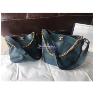 Replica Chanel Calfskin Hobo Bag A57573 Blue