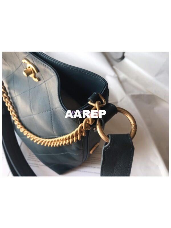 Replica Chanel Calfskin Hobo Bag A57573 Blue 7
