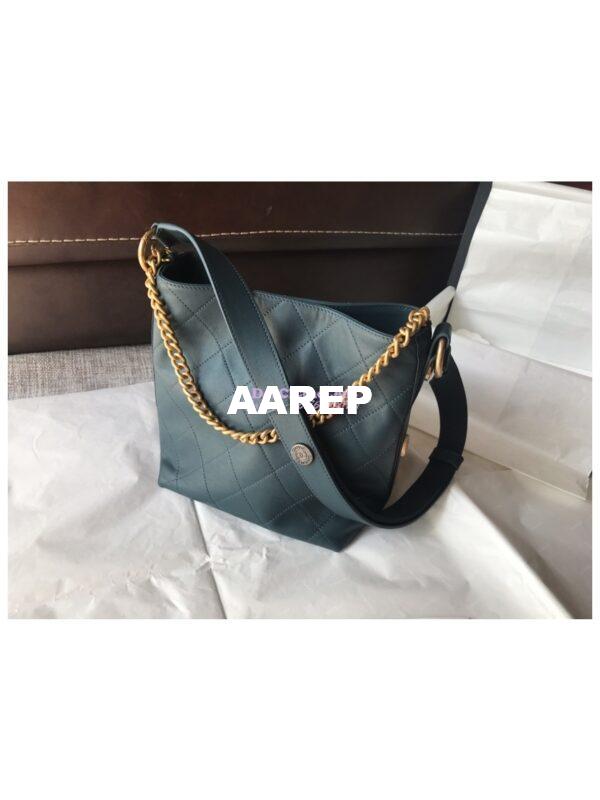 Replica Chanel Calfskin Hobo Bag A57573 Blue 9