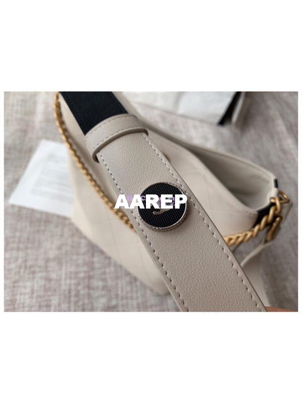 Replica Chanel Calfskin Hobo Bag A57573 White 4