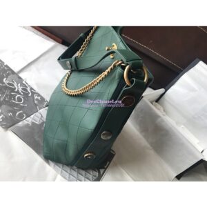 Replica Chanel Calfskin Hobo Bag A57576 Green 2