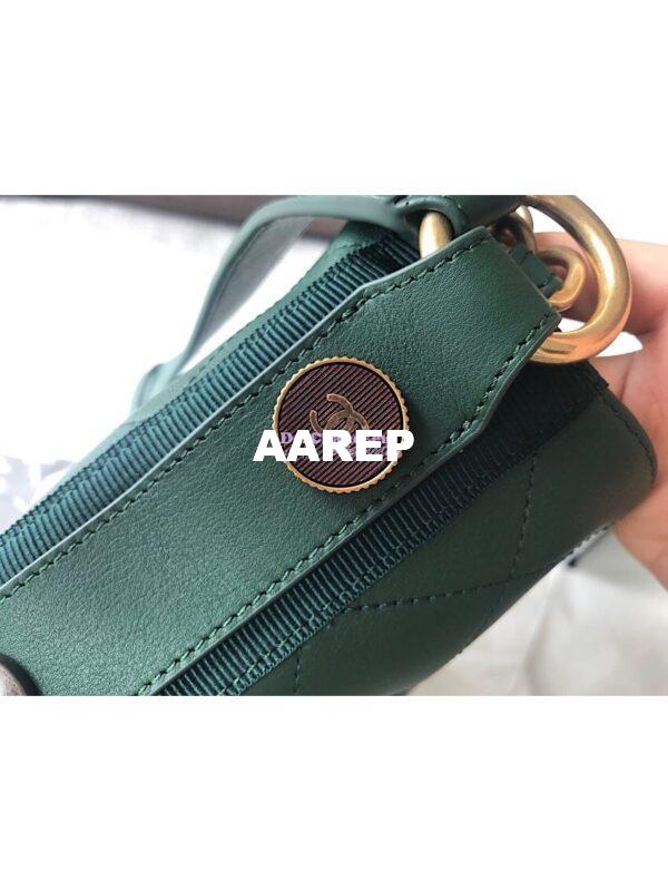 Replica Chanel Calfskin Hobo Bag A57576 Green 10